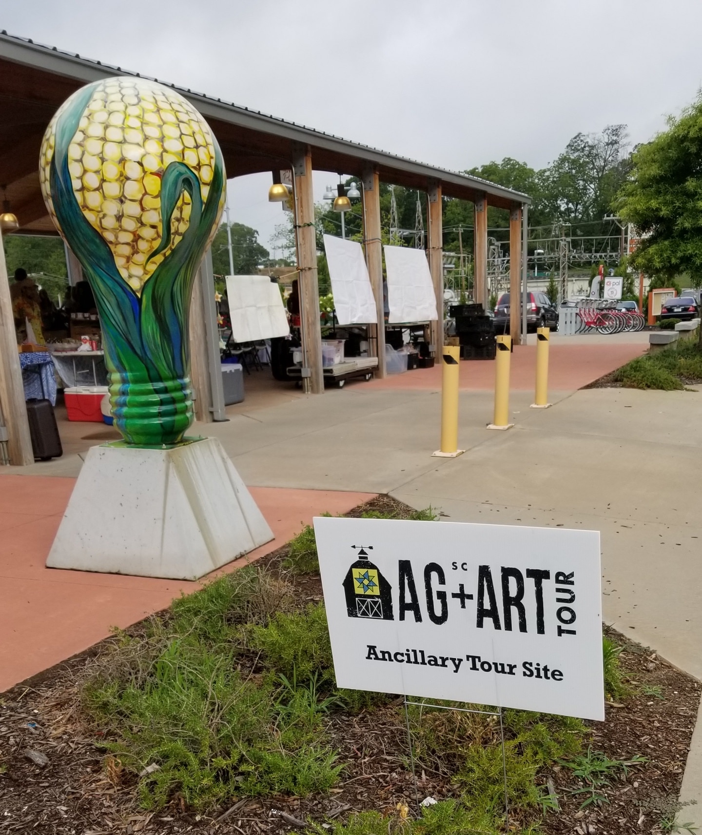ag+art sign at tour site